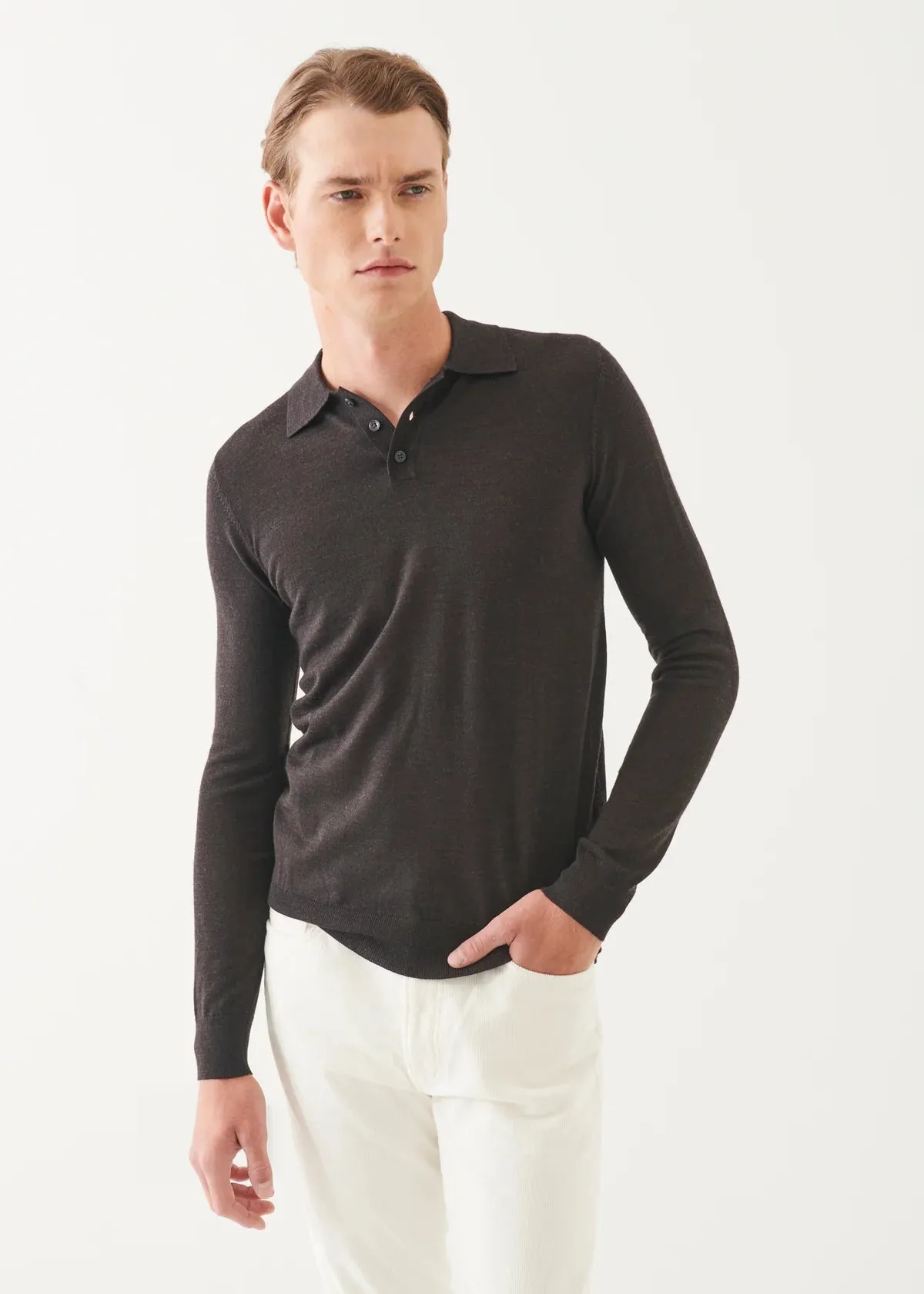 14GG MERINO 3 BUTTON POLO