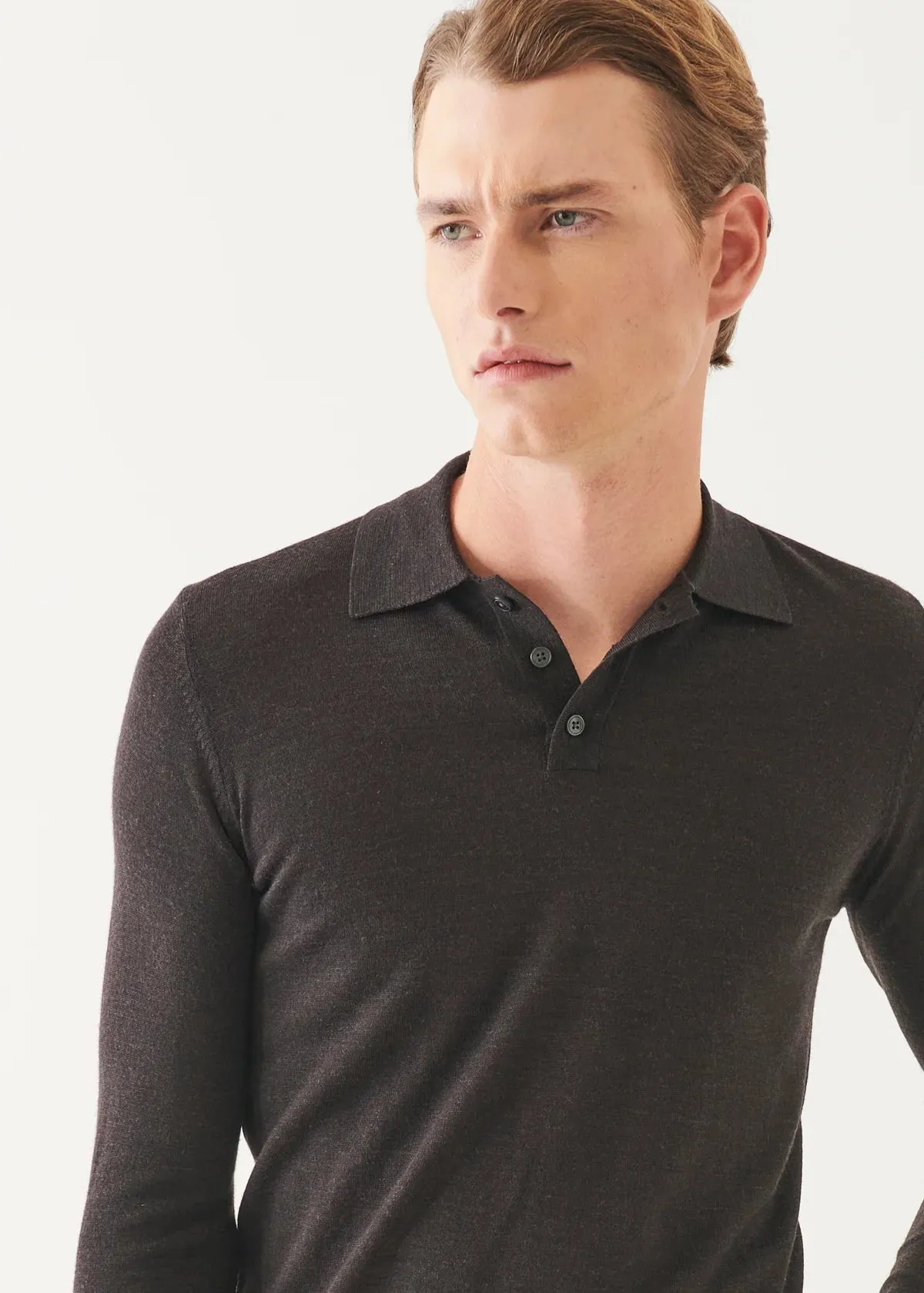 14GG MERINO 3 BUTTON POLO