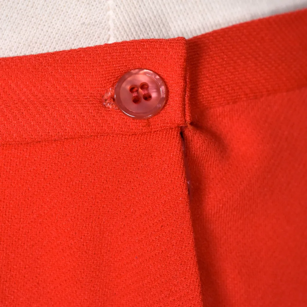 1960s Red A-line Swing Skirt