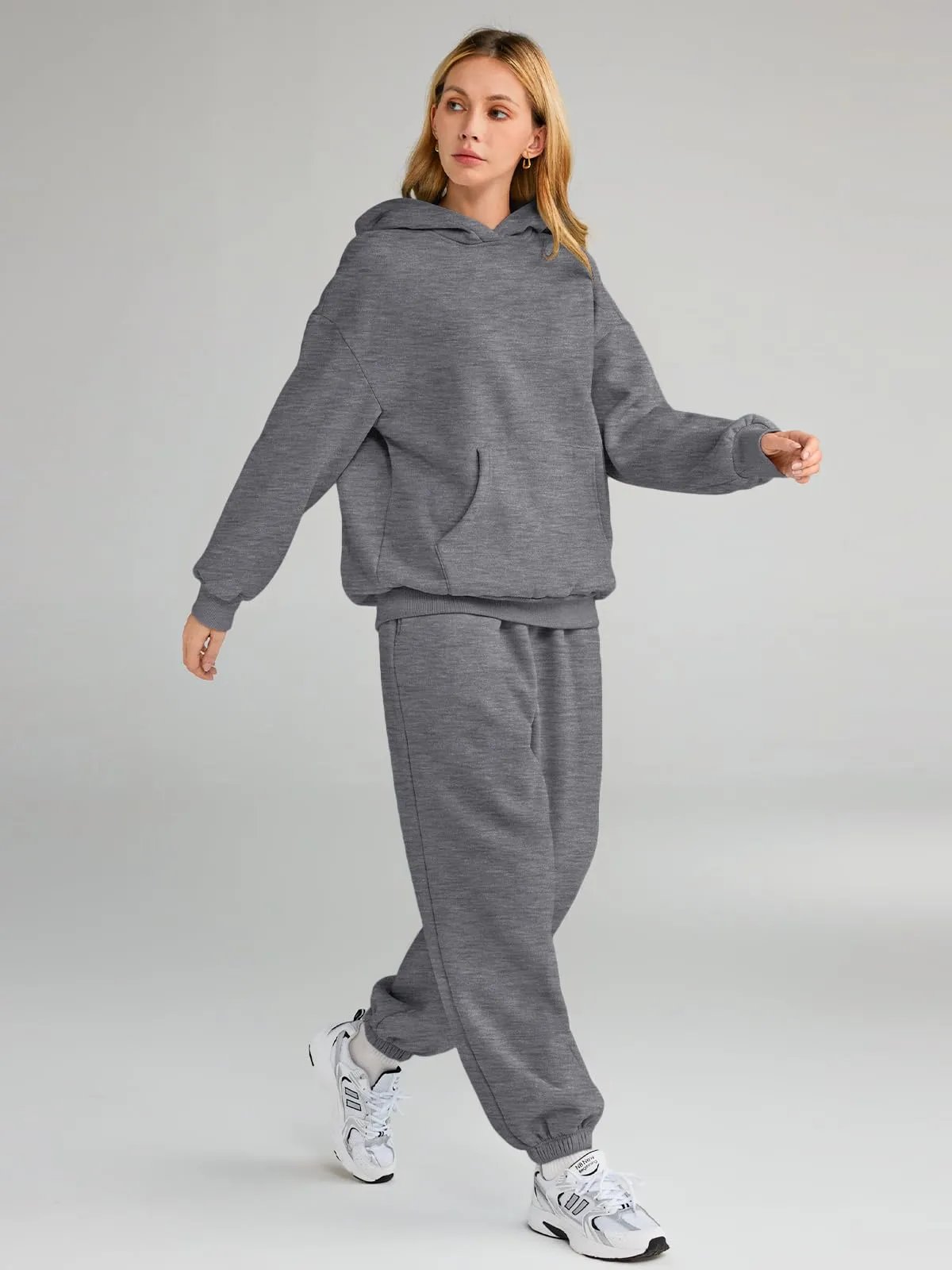 AUTOMET Womens 2 Piece Outfits Lounge Hoodie Sweatsuit Sets Oversized Sweatshirt Baggy Fall Fashion Sweatpants with Pockets