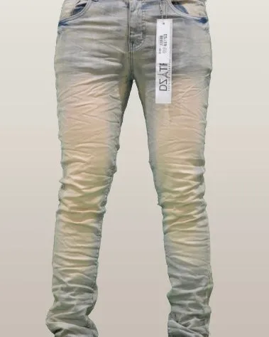 Crinkle Crushed Washed Slim Jeans