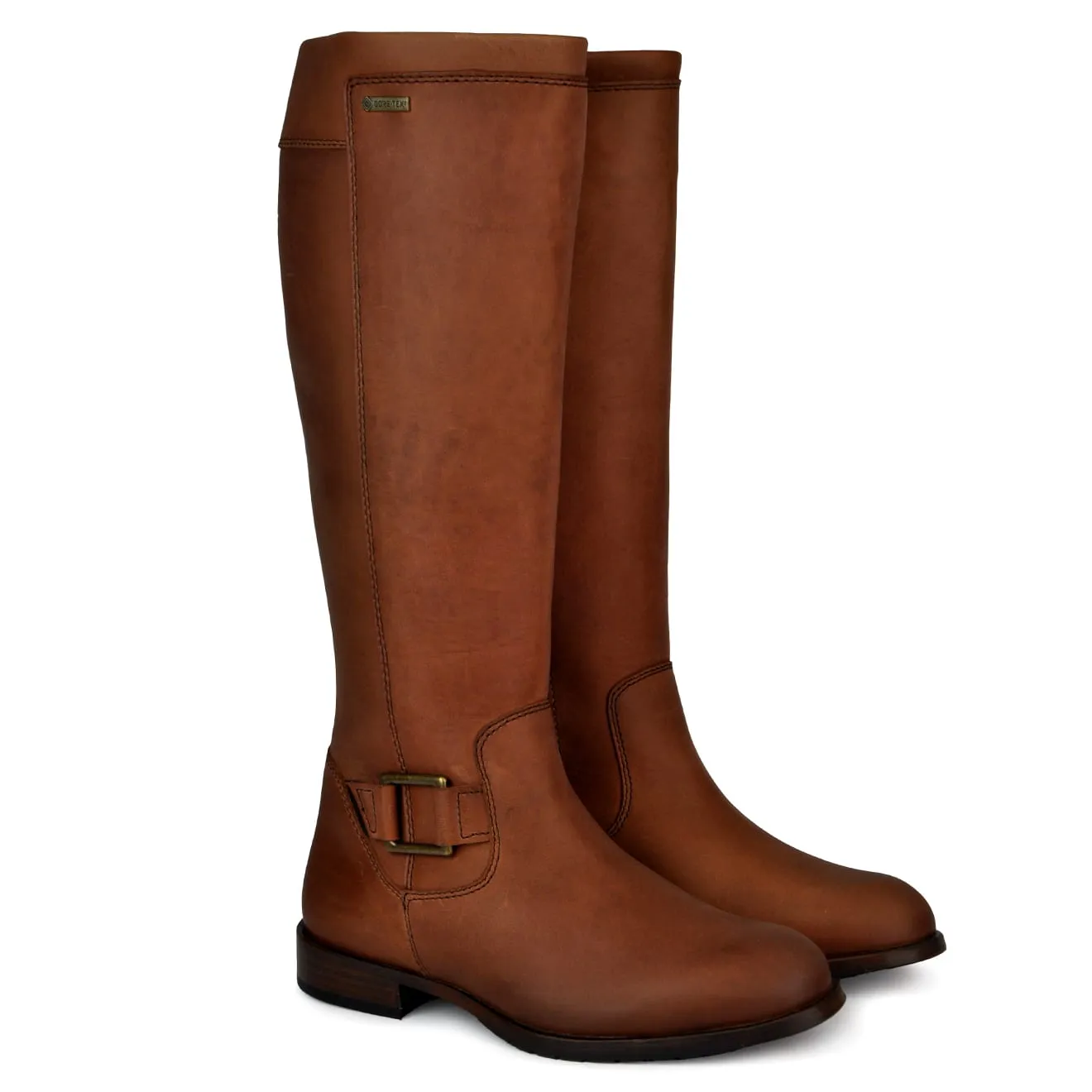 Dubarry Womens Limerick Gore-Tex Leather Boots Chestnut