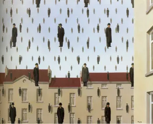 Golconda (Golconde) - René Magritte Painting – Surrealist Art Painting