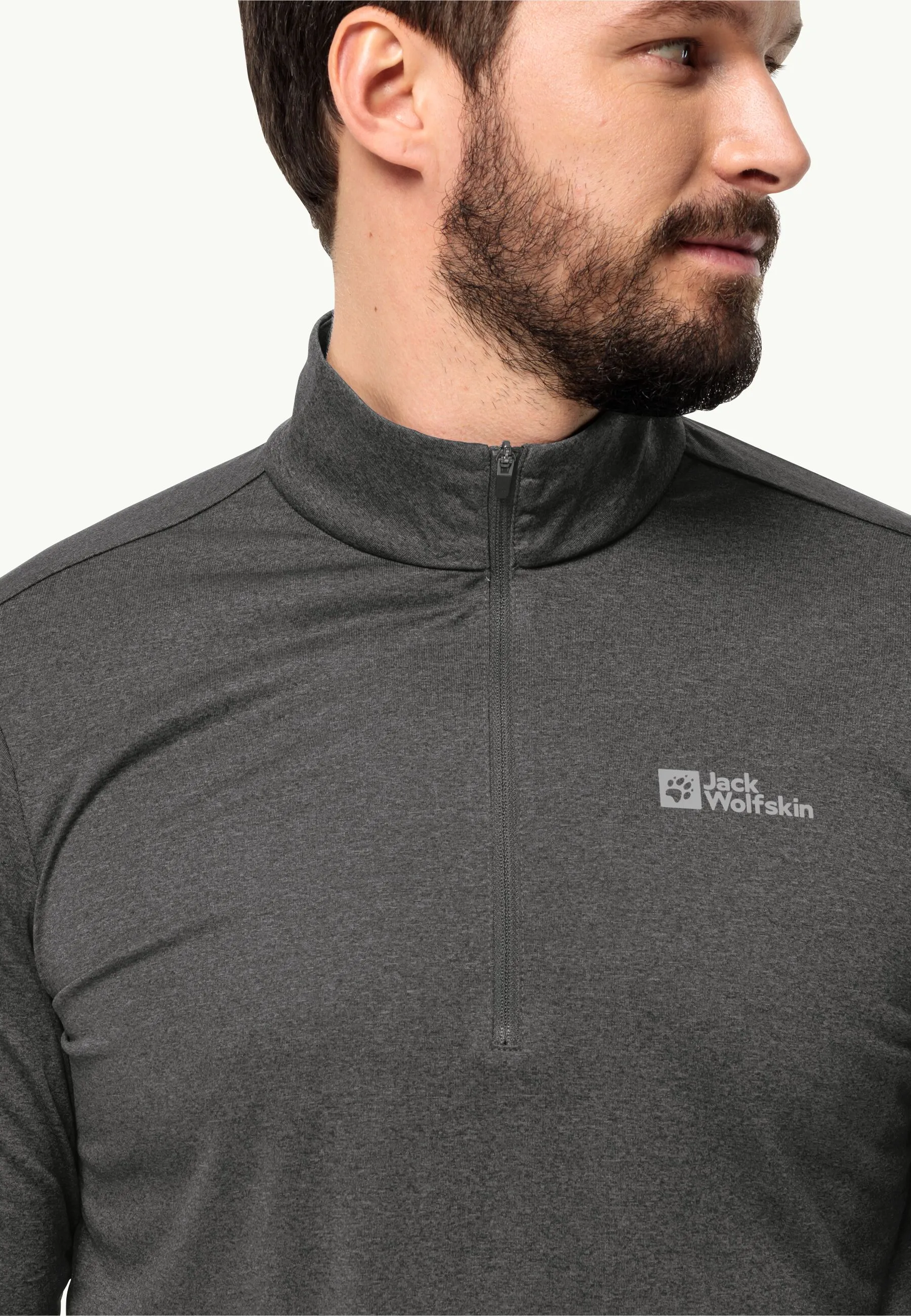 Jack Wolfskin Sky Thermal Half Zip Mens Slate
