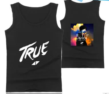 Mens Casual Tank Tops Summer Sleeveless T-shirt Vest Men Underwear Crew Neck Athletic Vest Sweden DJ Avicii Print Vests Tees Male Tops