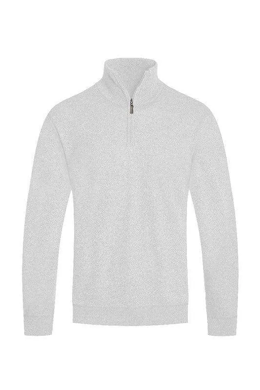 Mens Knit Quarter Zip Sweaters