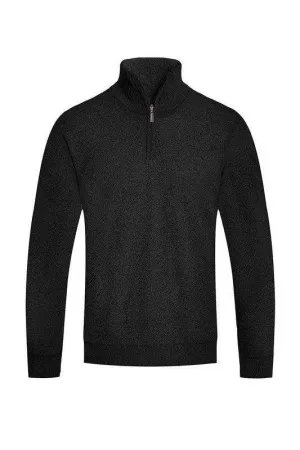 Mens Knit Quarter Zip Sweaters