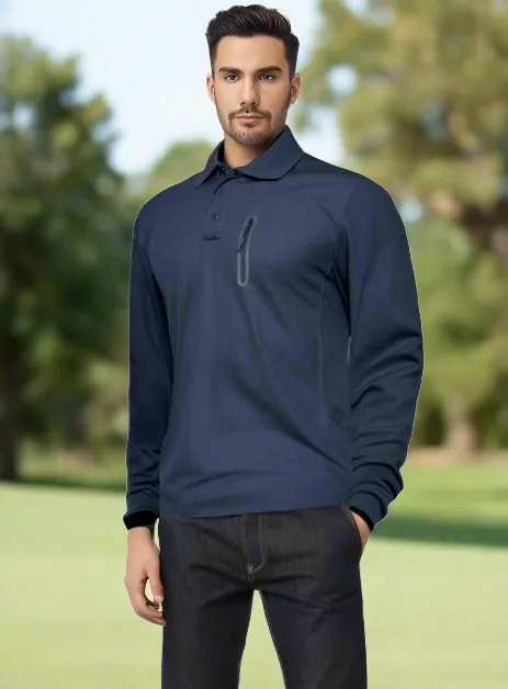 Mens Long Sleeve Polos Tee Shirts Summer Casual Golf Sports T-shirts Tops