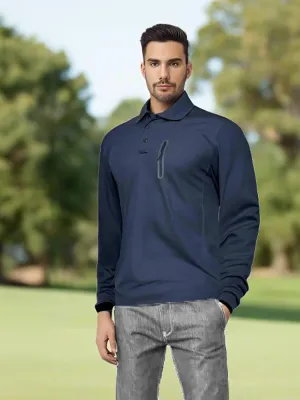 Mens Long Sleeve Polos Tee Shirts Summer Casual Golf Sports T-shirts Tops