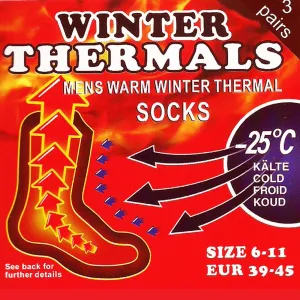 Mens Thermal Socks Black