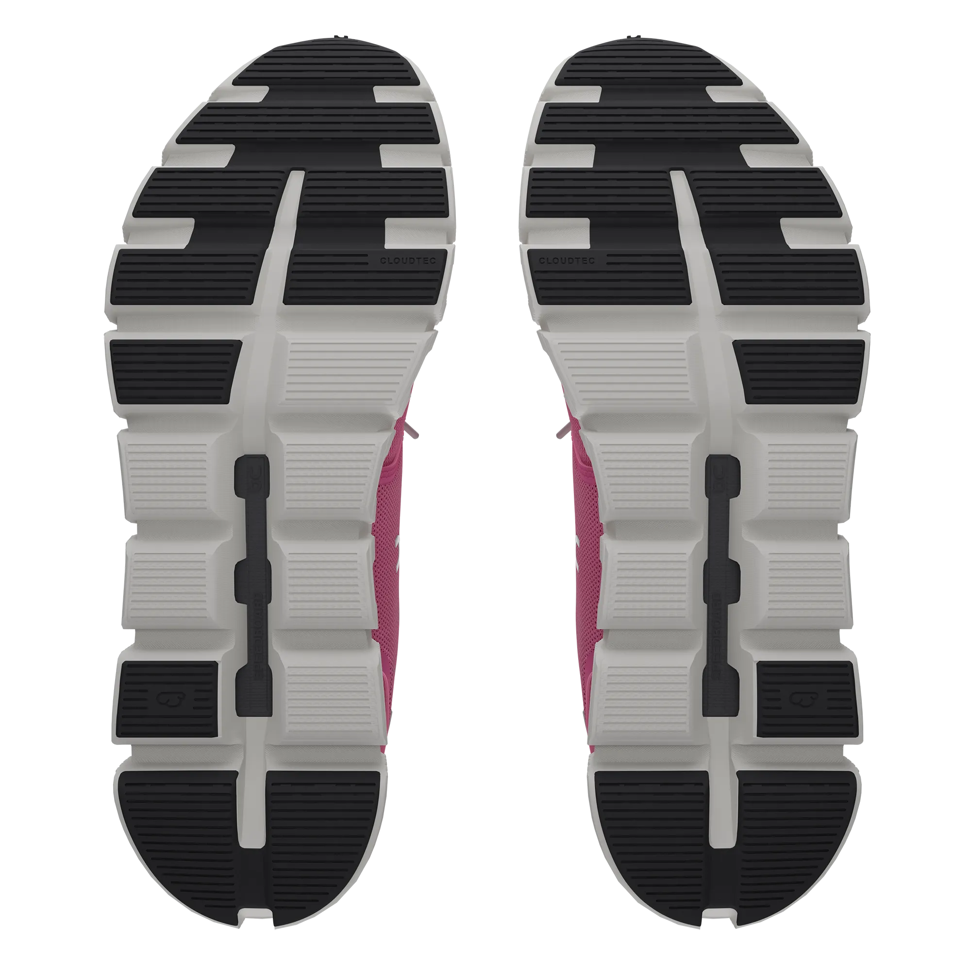 On Women's Cloud 6 Shoes - Raspberry / White