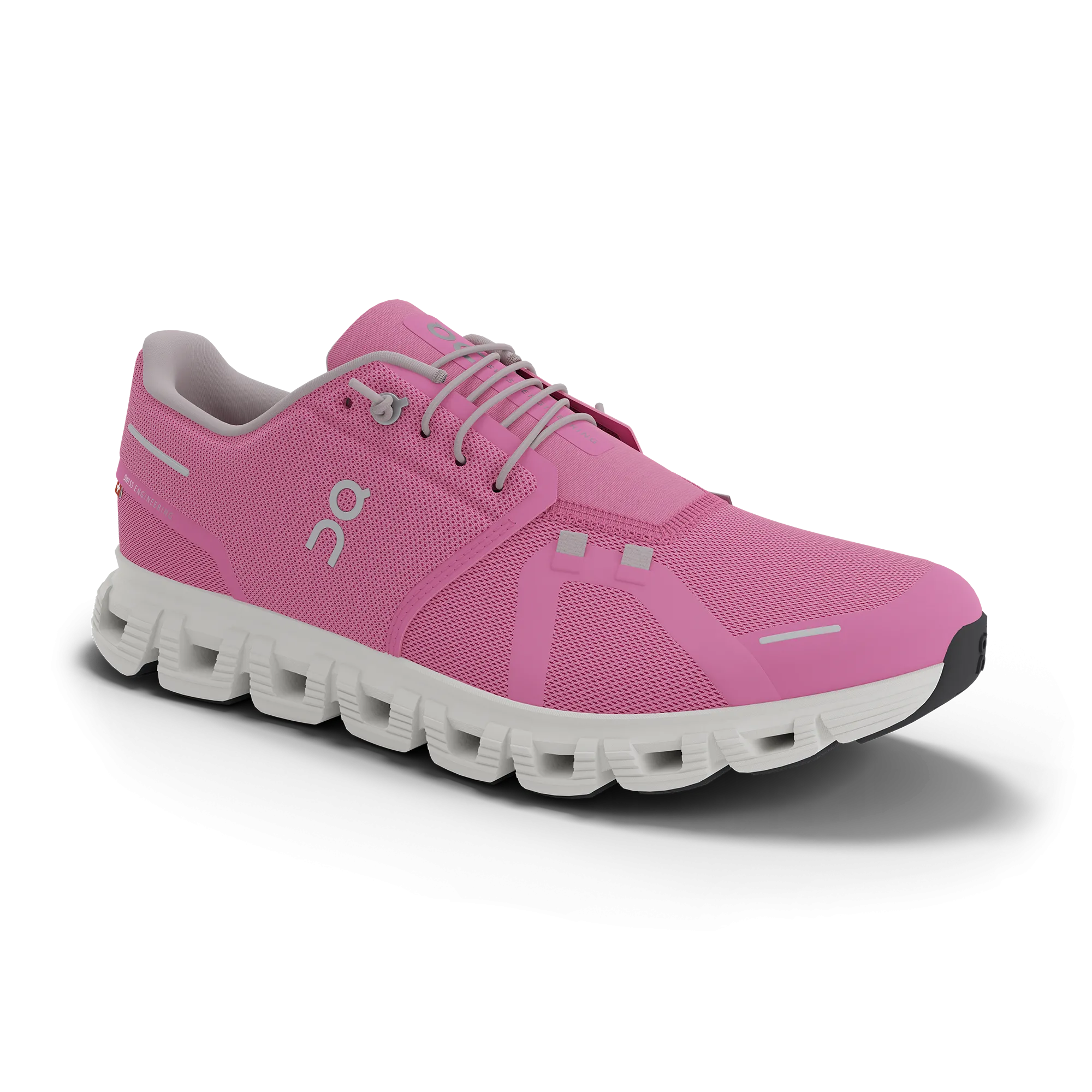 On Women's Cloud 6 Shoes - Raspberry / White