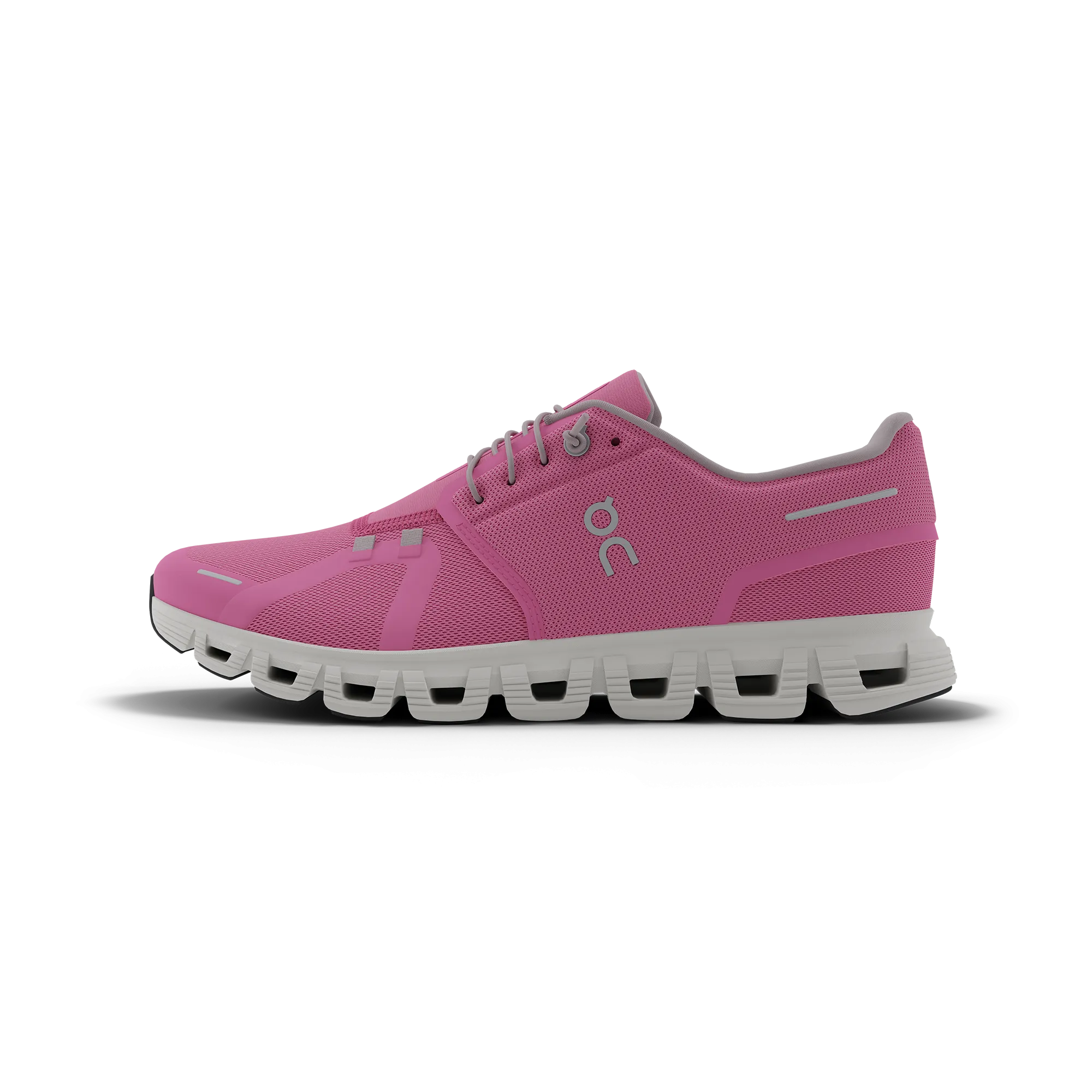 On Women's Cloud 6 Shoes - Raspberry / White