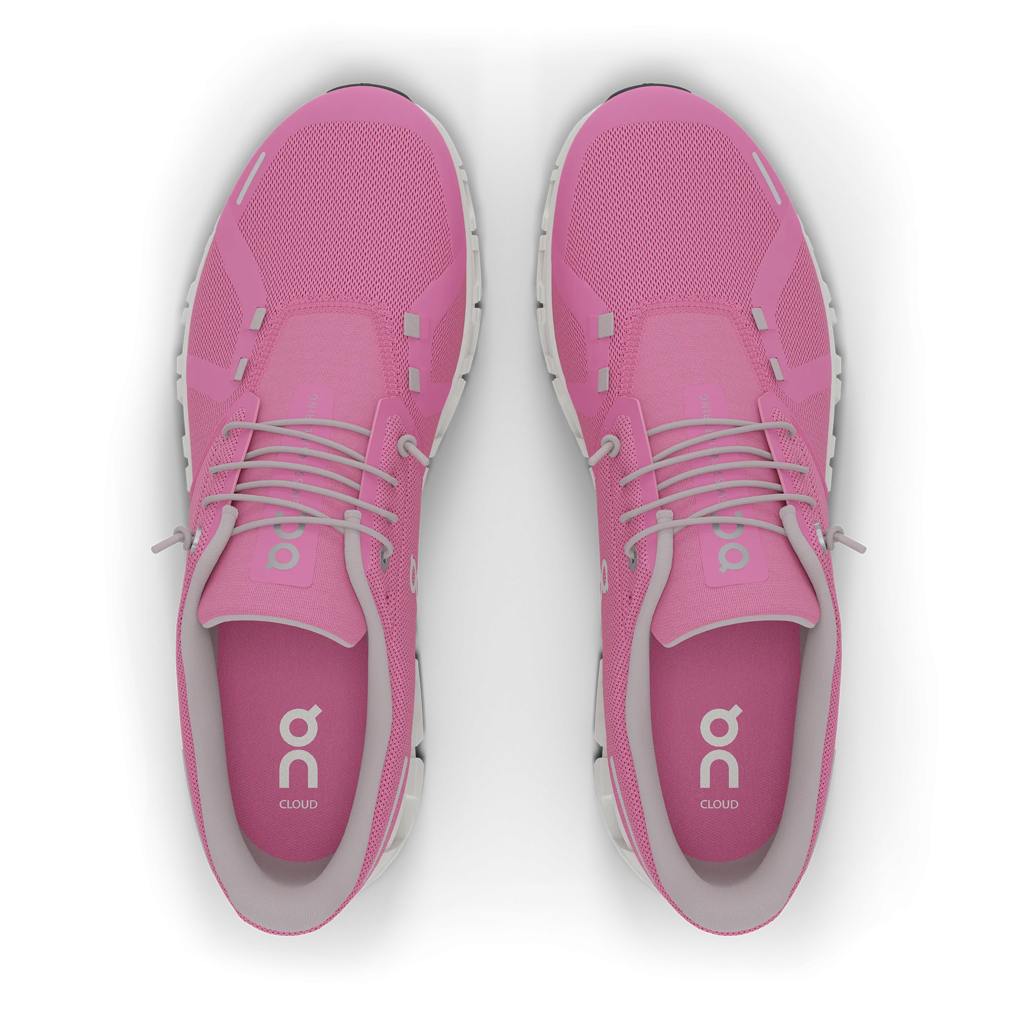 On Women's Cloud 6 Shoes - Raspberry / White