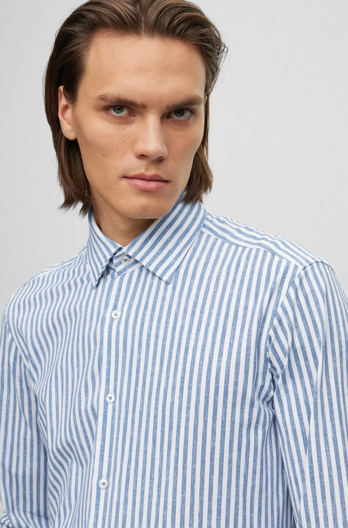 P-Joe Regular-Fit Shirt In Striped Performance - Stretch 50490411