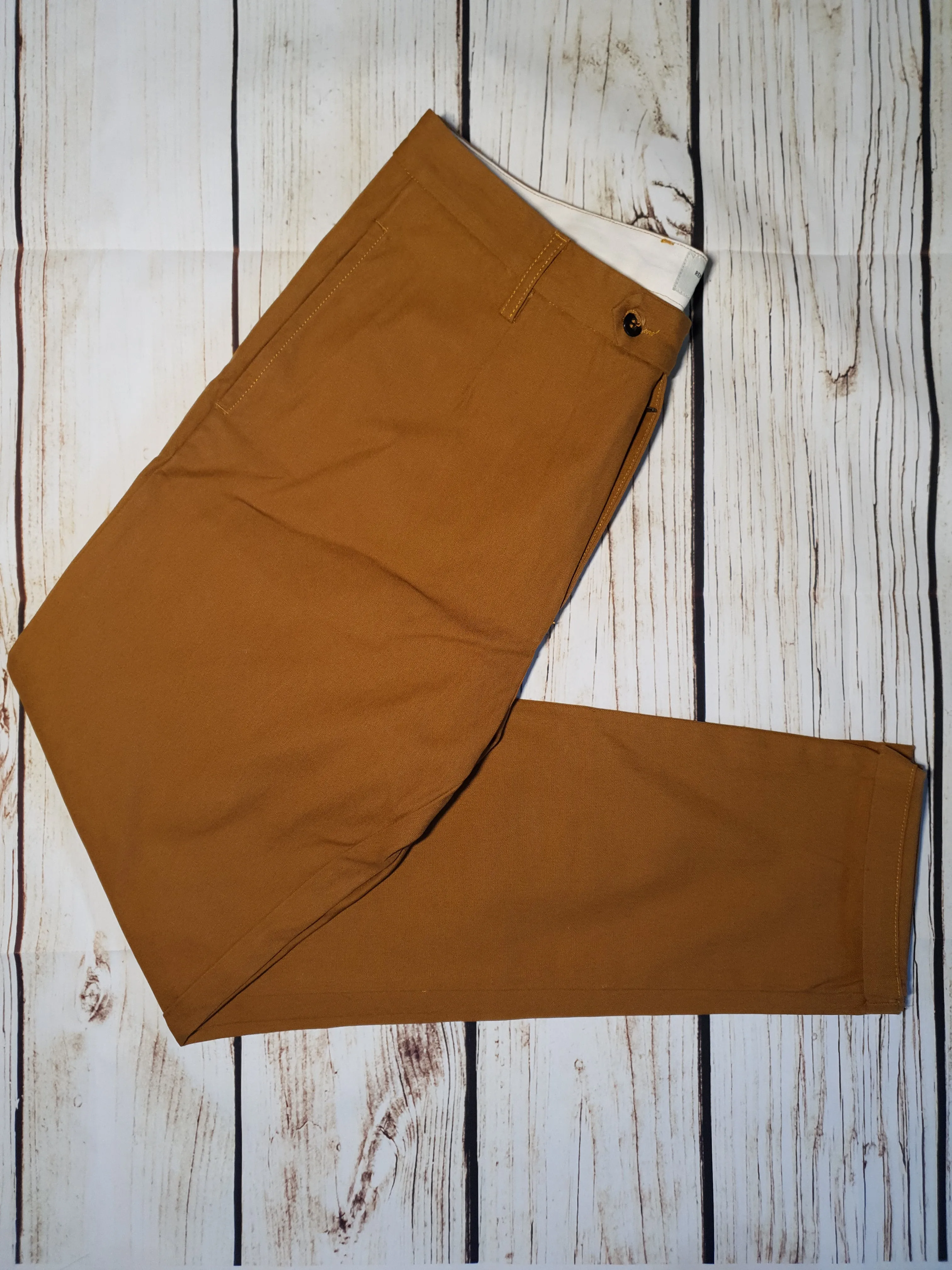 Replay Tan One Off II Yeldun Evolution Mens Cotton Canvas Jeans W33" L31"