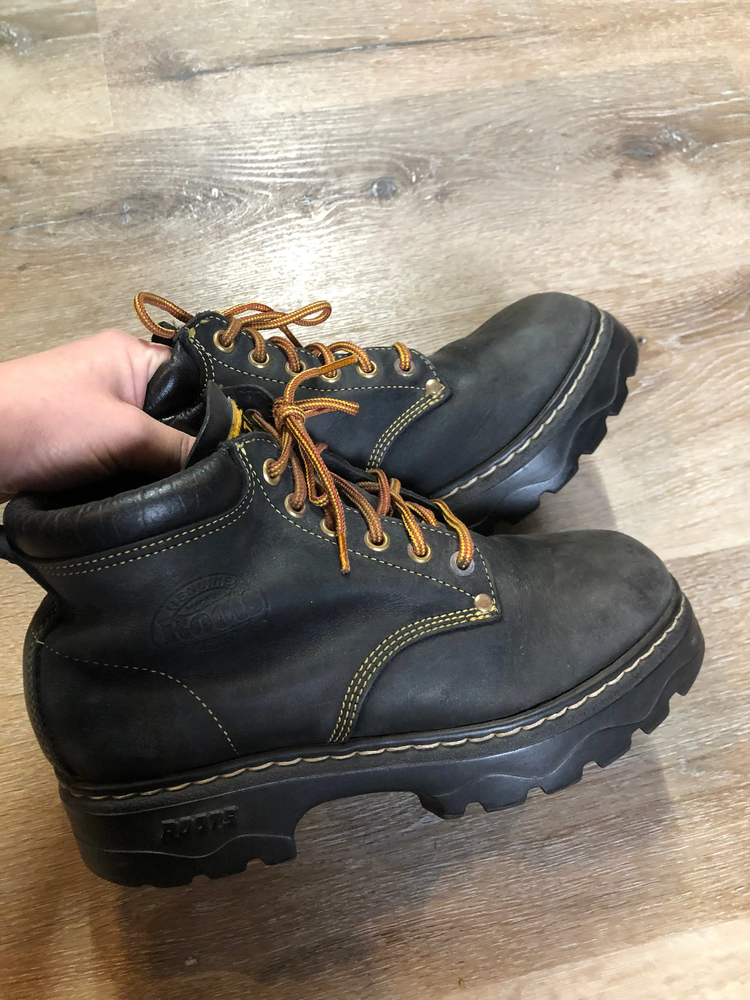 Roots Tuff Black Nubuck Hiking Boots SOLD
