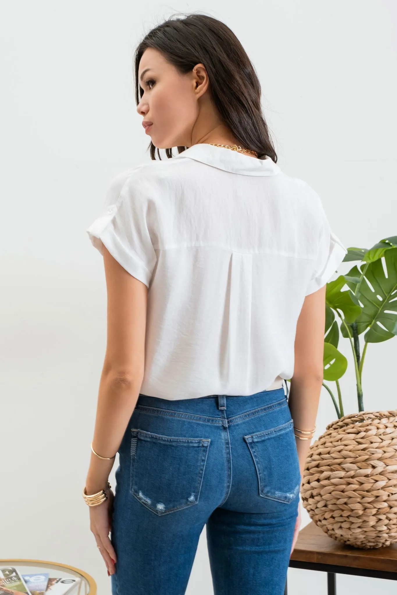 Short Tab Slv Button Down