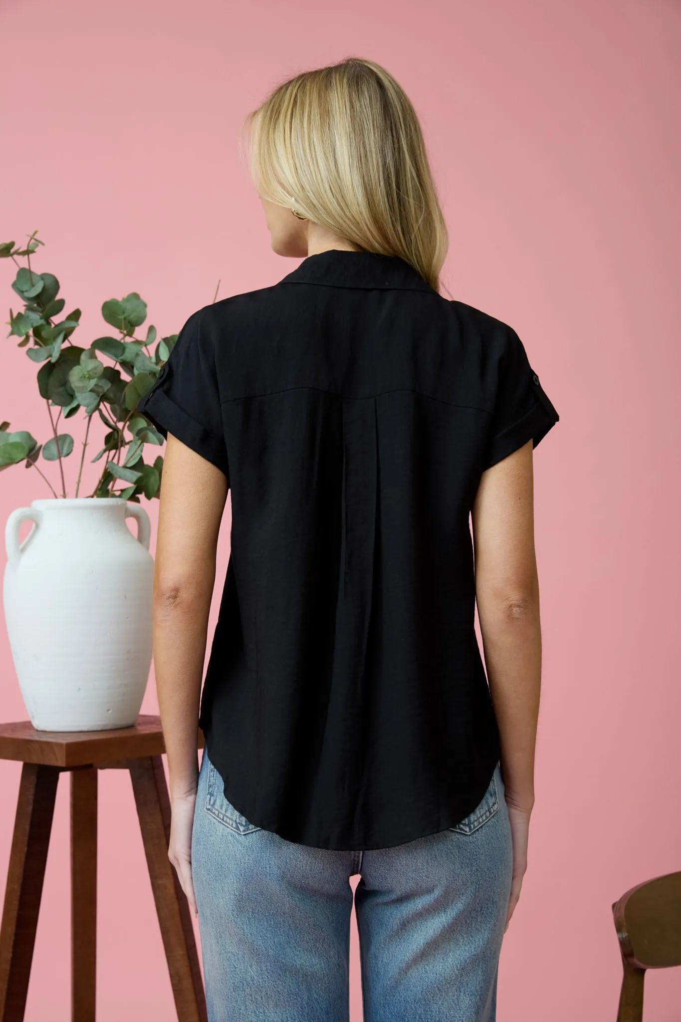 Short Tab Slv Button Down