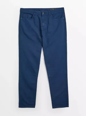 Tu Navy Blue Slim Fit Textured Mens Jeans