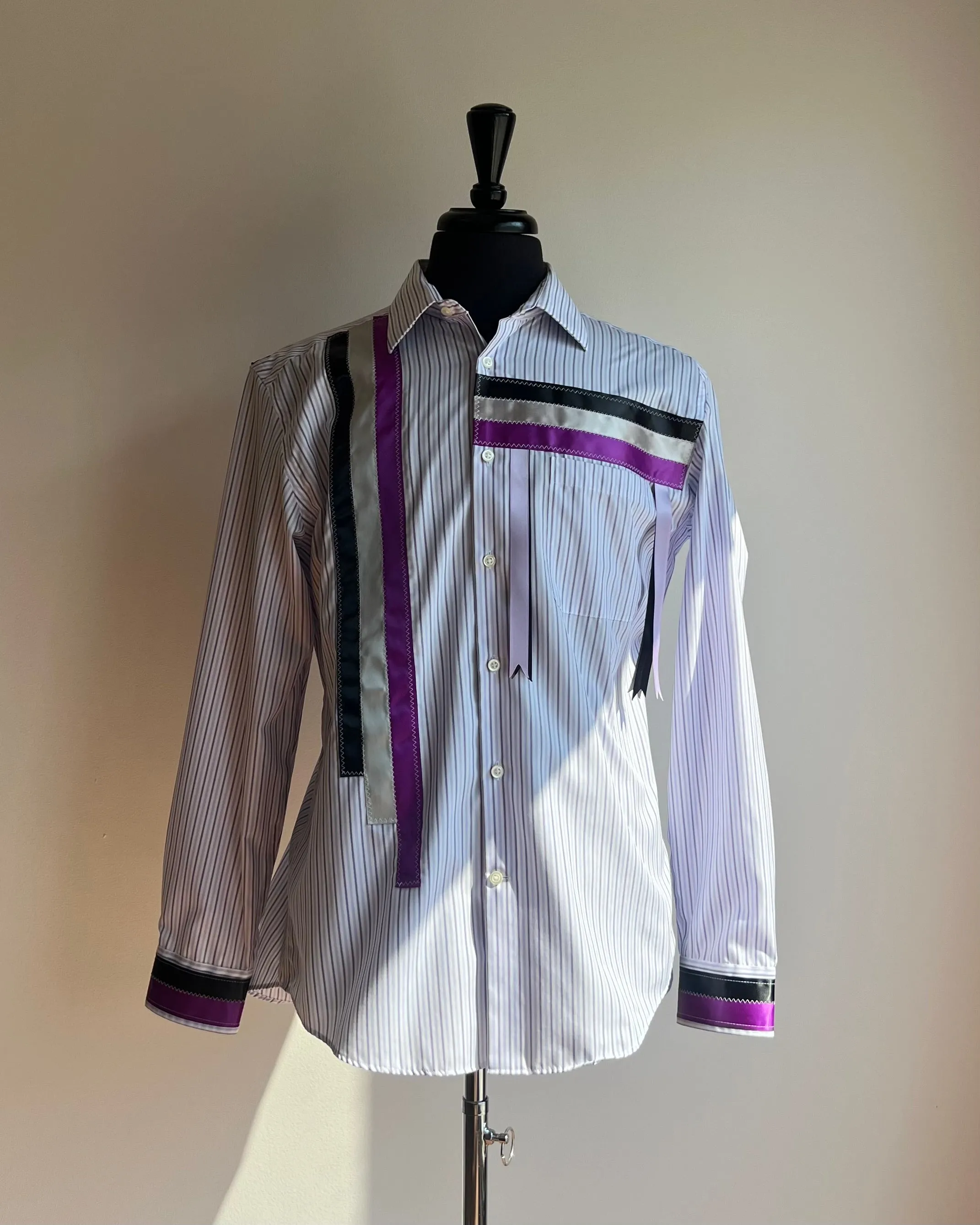 Vi's CREE-ations Men's Medium/Large Ribbon Shirts