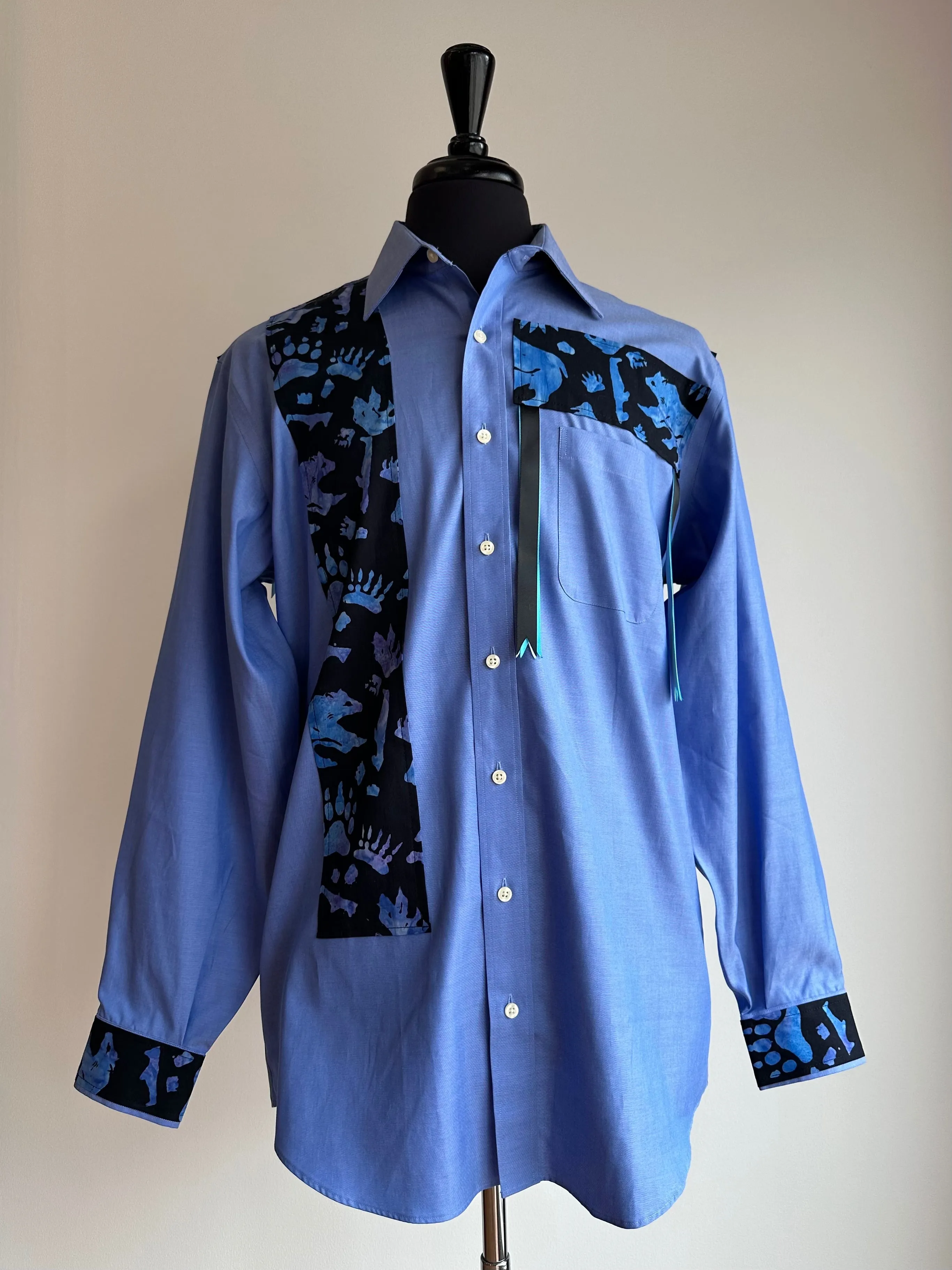 Vi's CREE-ations Men's Medium/Large Ribbon Shirts