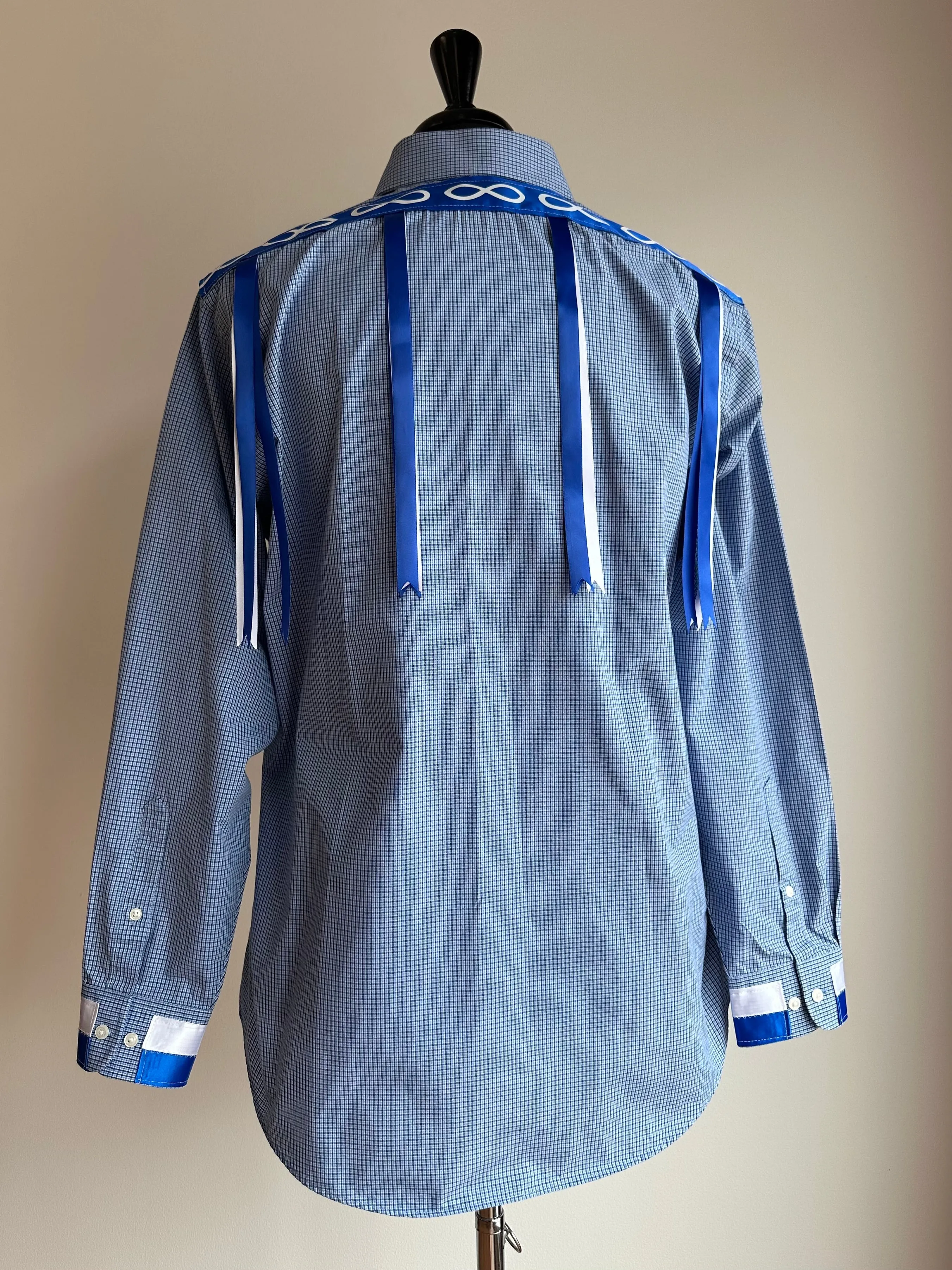 Vi's CREE-ations Men's Medium/Large Ribbon Shirts
