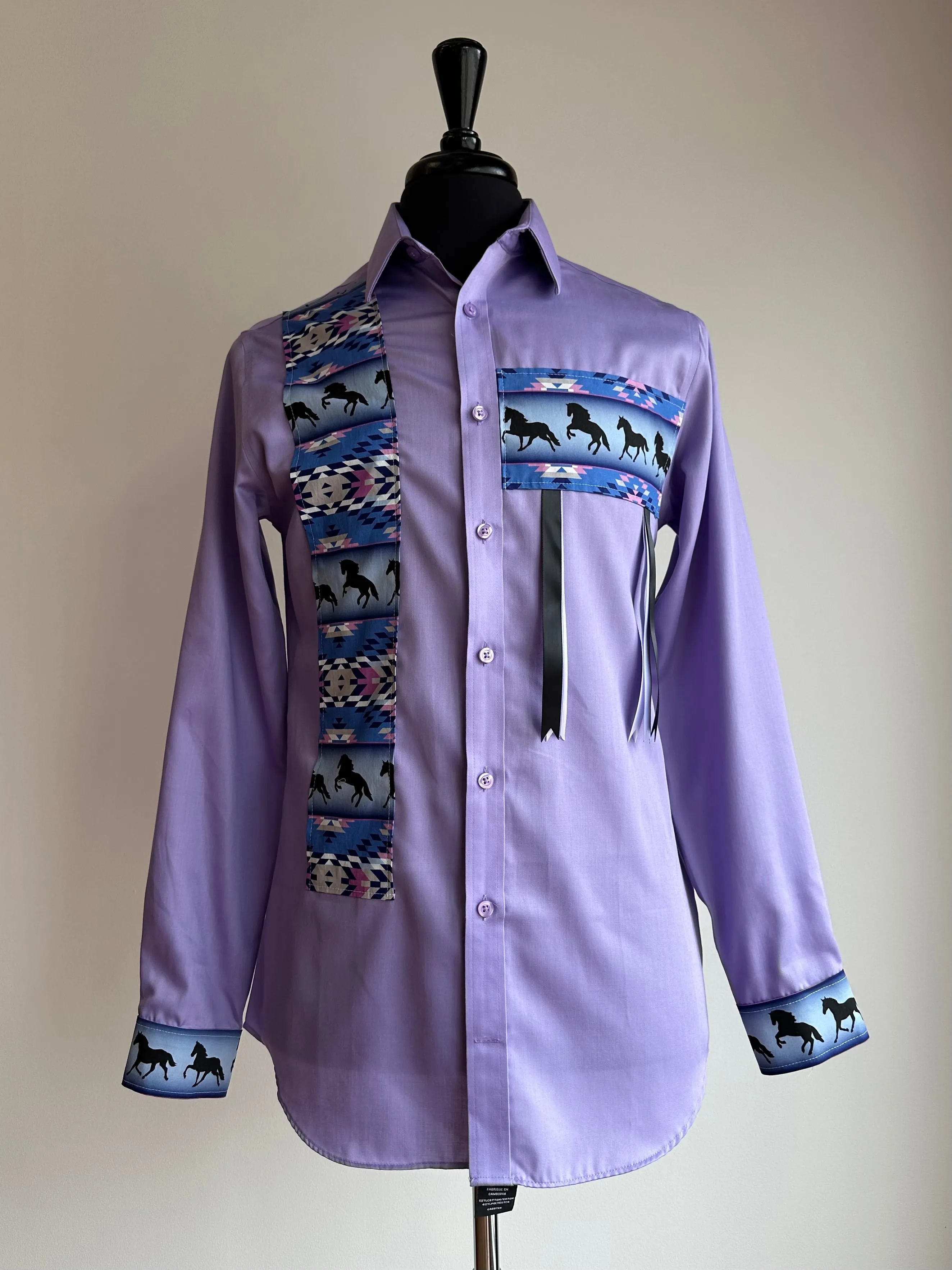 Vi's CREE-ations Men's Medium/Large Ribbon Shirts