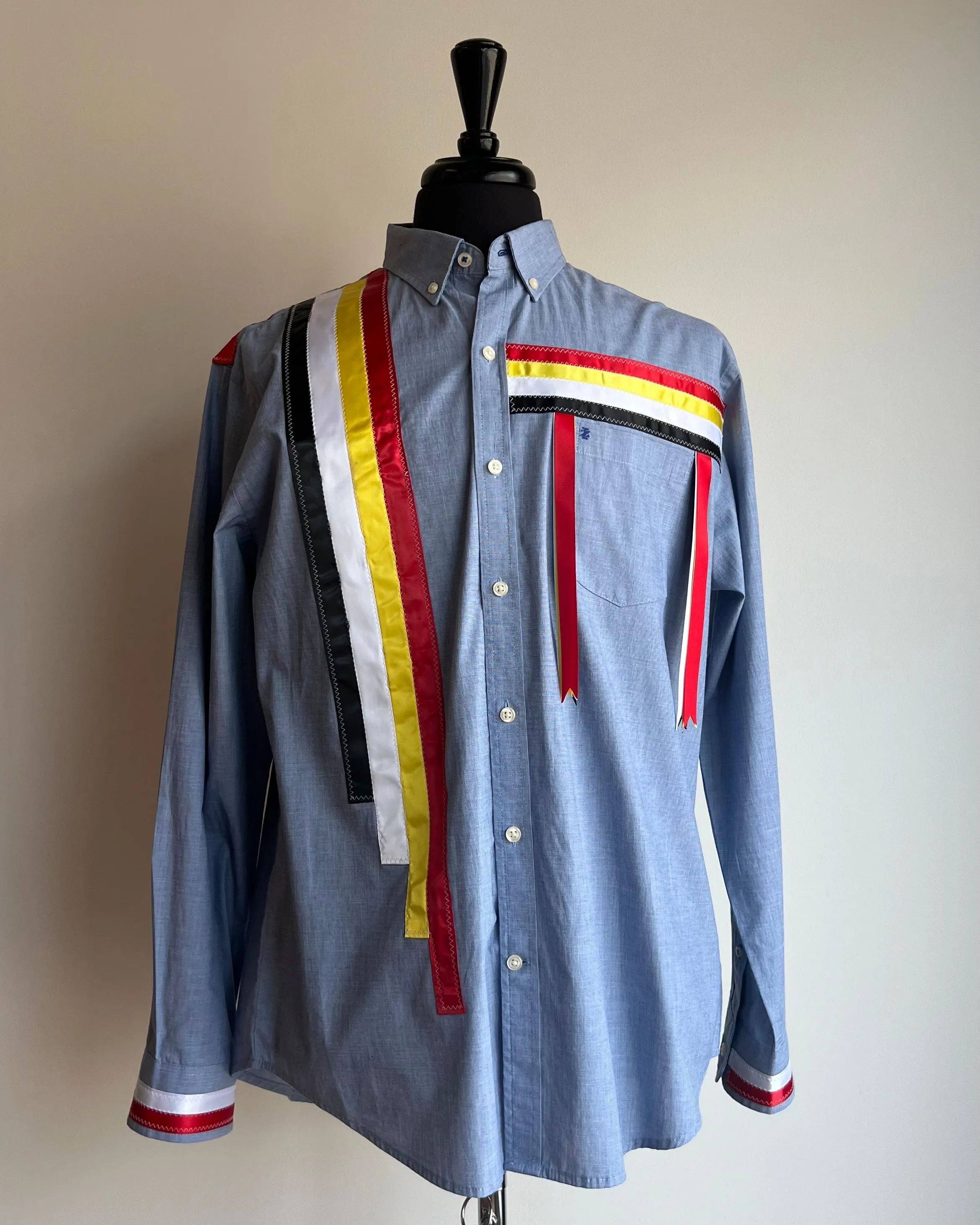 Vi's CREE-ations Men's Medium/Large Ribbon Shirts