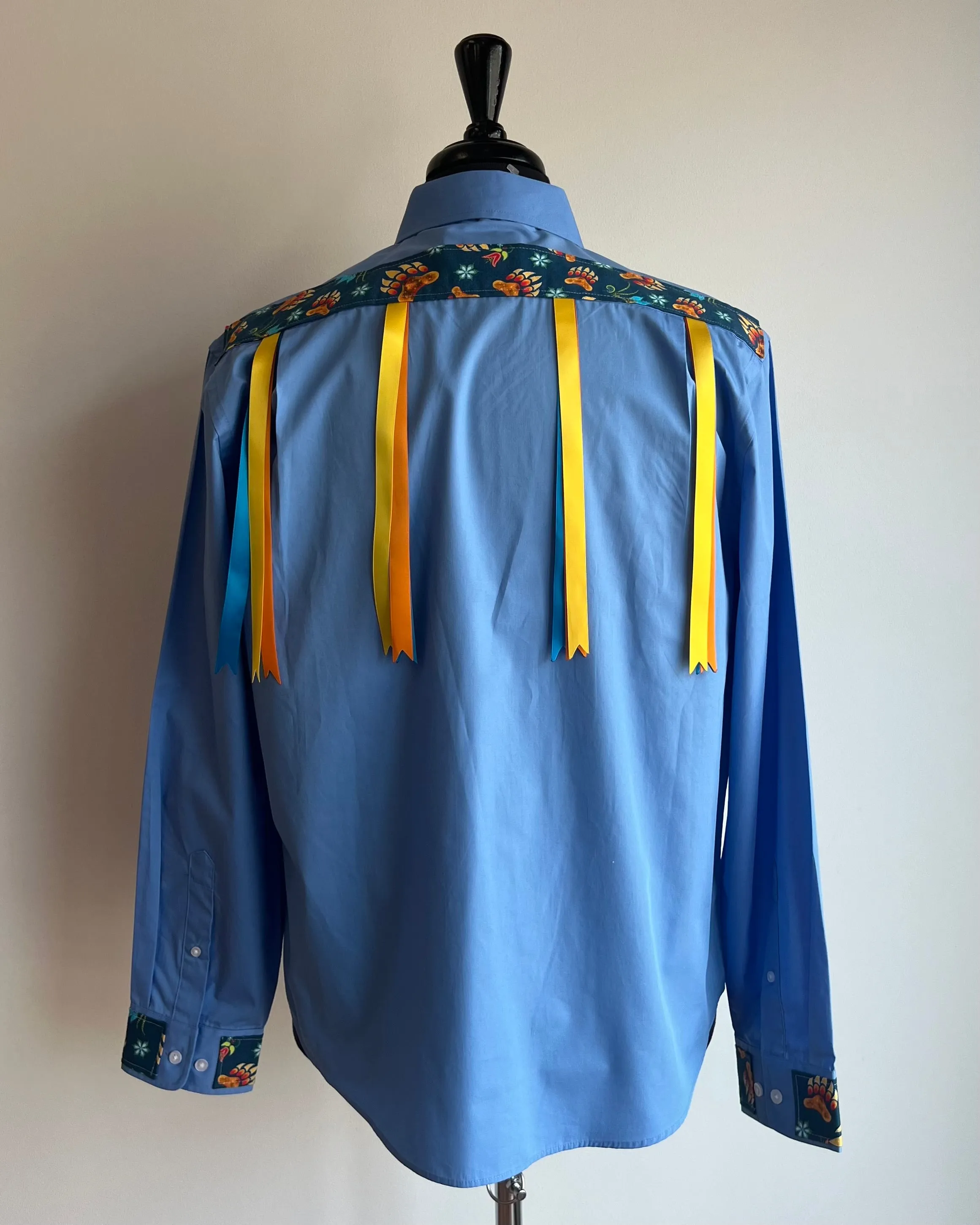 Vi's CREE-ations Men's Medium/Large Ribbon Shirts