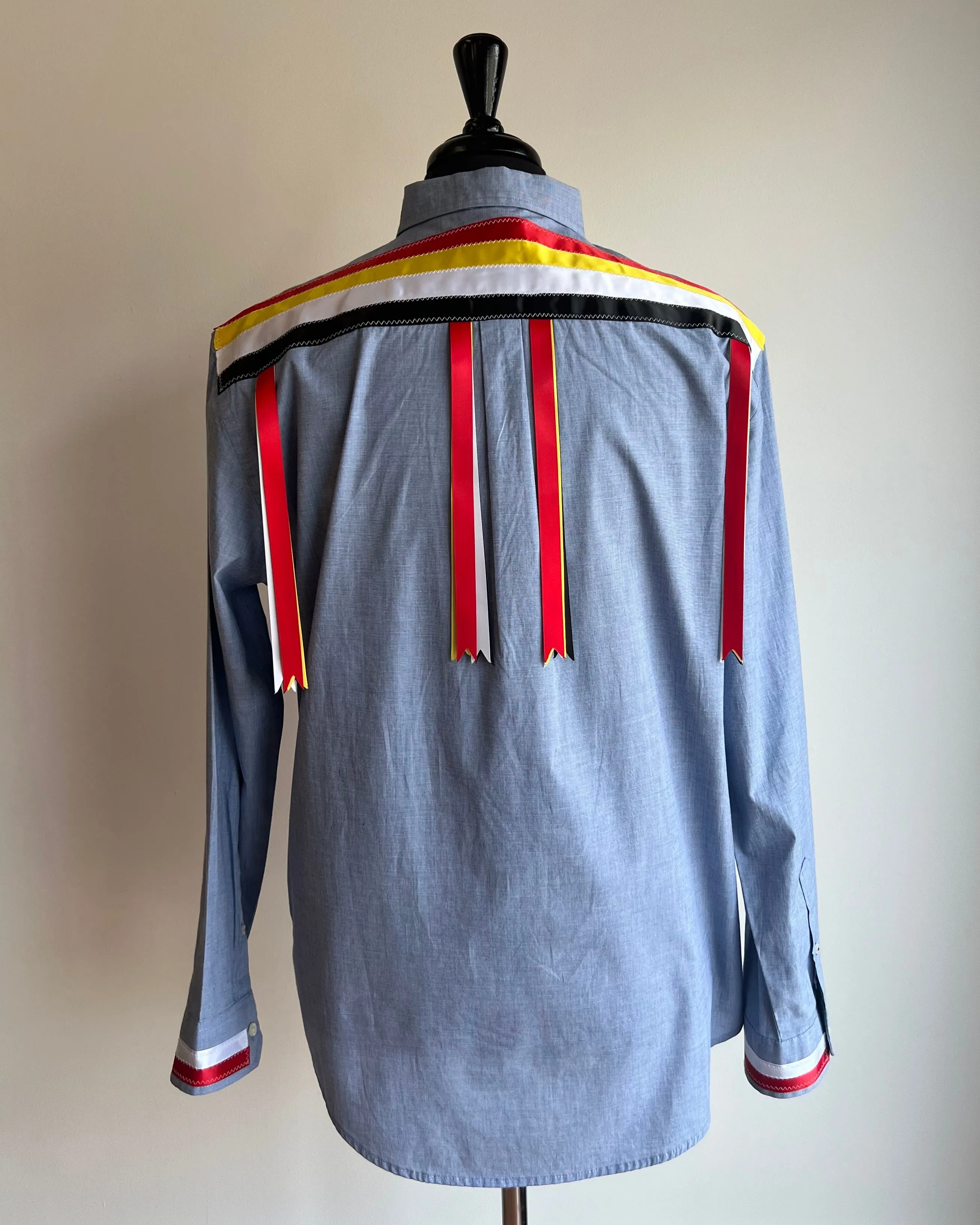 Vi's CREE-ations Men's Medium/Large Ribbon Shirts