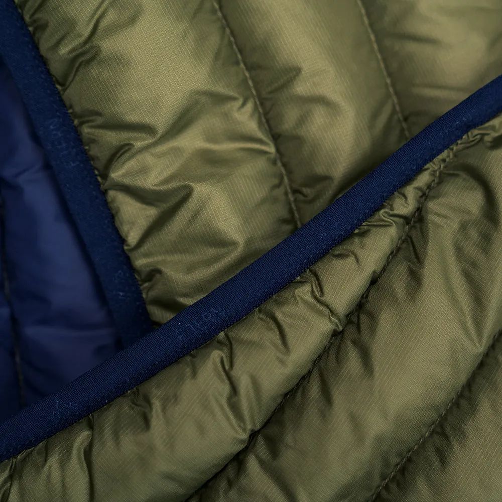 Womens Aktiv Down Hoodless Jacket (Olive/Navy)