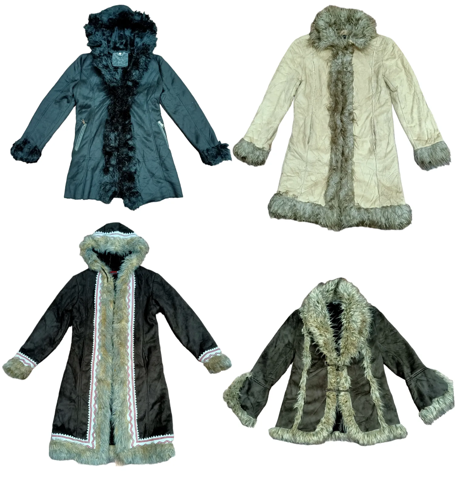 Y2K Afghan Vibes: Cozy up in Vintage Glamour with these Fabulous Coats 🌟🧥